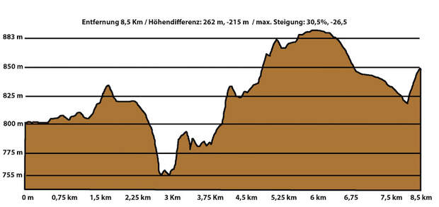 Ammer Trail Run Bad Bayersoien Höhenprofil 2016