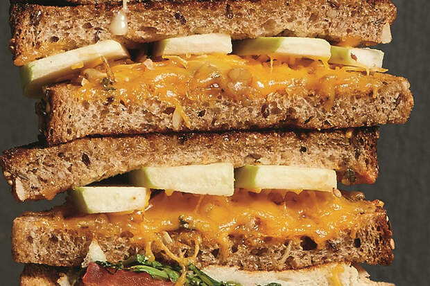 Apfel Käse Sandwich Rezeptidee Bild