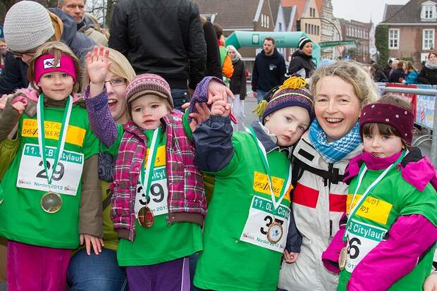 Bambini beim Norder Citylauf