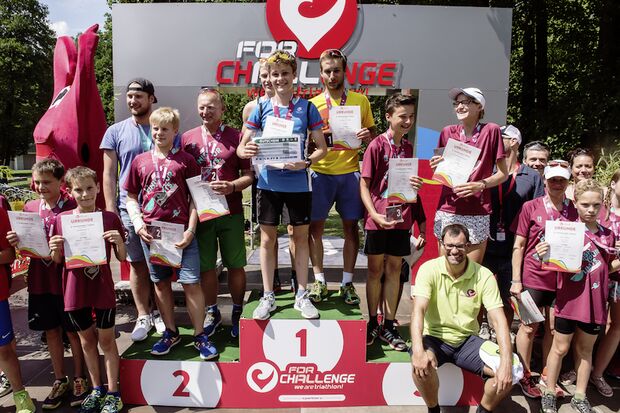 Challenge-forAll Triathlon Roth 2017 Sieger der Familienstaffel