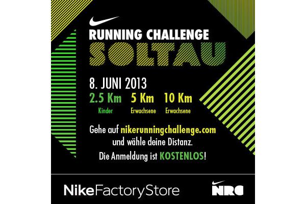 Die Nike Running Challenge am 8. Juni 2013 im Designer Outlet Soltau