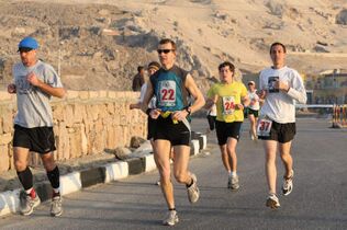 Egyptian-Marathon Luxor Strecke