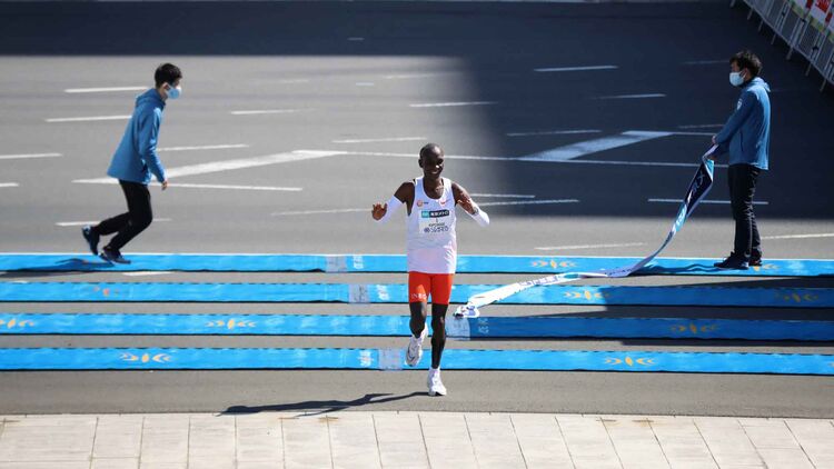 Eliud Kipchoge beim Tokio-Marathon 2022