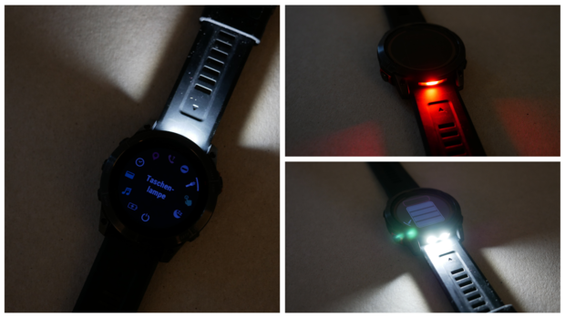 Garmin Fenix 7X Taschenlampe