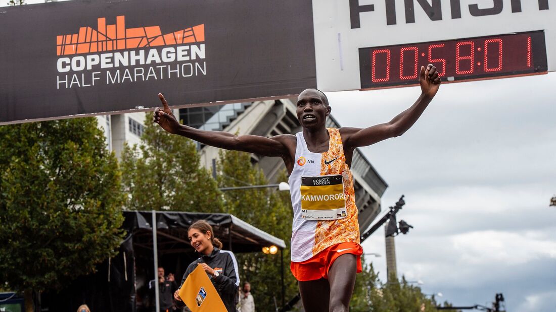Geoffrey Kamworor Half Marathon World Record Copenhagen