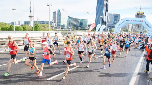 Halbmarathon-Testevent des Vienna City Marathon