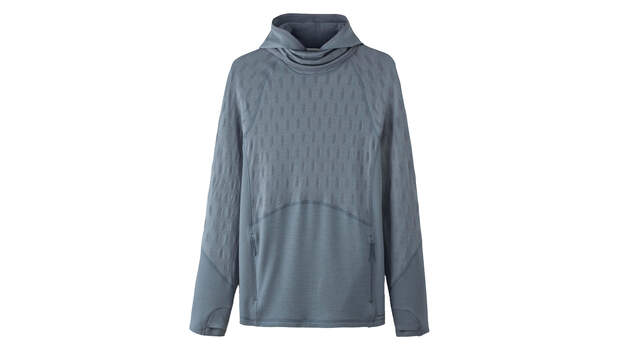 Hessnatur Performance Hoodie aus reiner Bio-Merinowolle