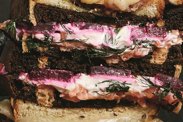 Lachs-Rote Beete Sandwich Rezept Bild