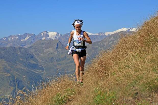 Maddalene Sky Marathon: Bergläuferin nach der Binagia Alm
