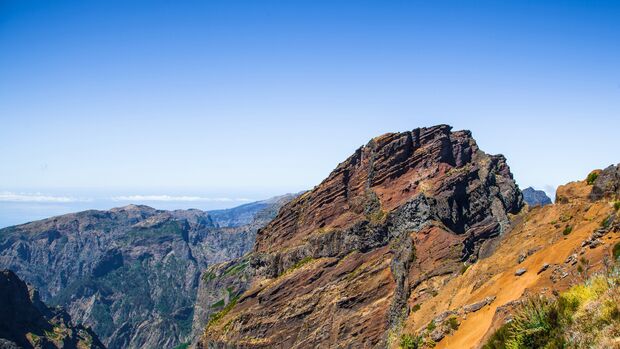 Madeira Island, Pico do Arieiro, volcanic rock