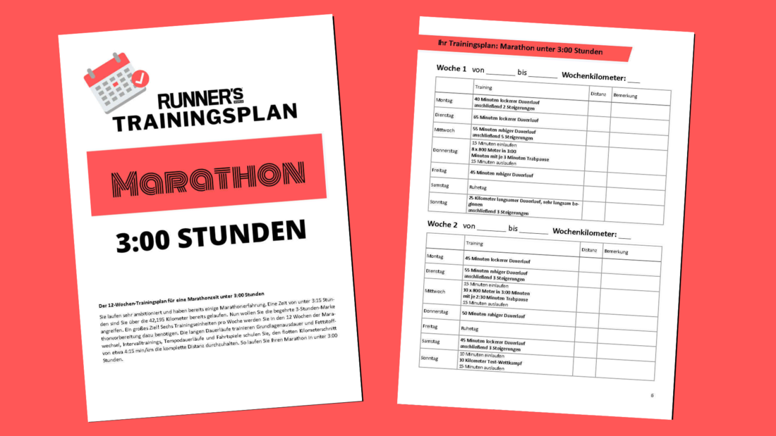 Marathon Trainingspläne Neu 2.0