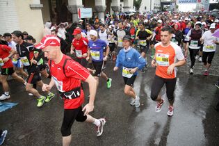 Marathon im Dreiländereck Start