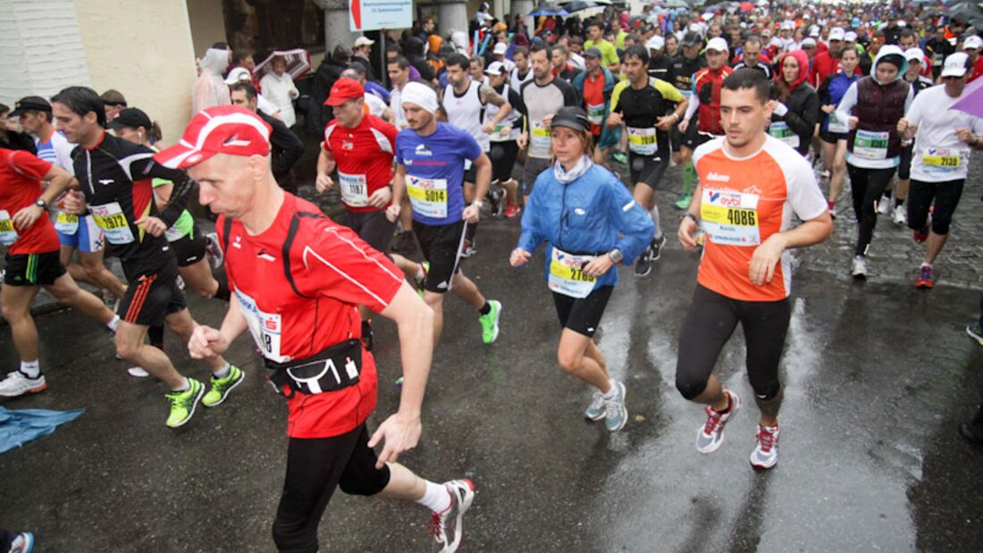 Marathon im Dreiländereck Startaufstellung
