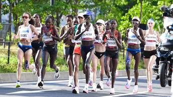 Melat Kejeta beim Olympischen Marathon 2021