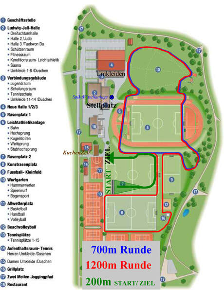 Münchner Stadion-Cross – Streckenplan