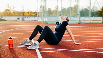 Nach dem Lauftraining ist die Körpertemperatur erhöht.