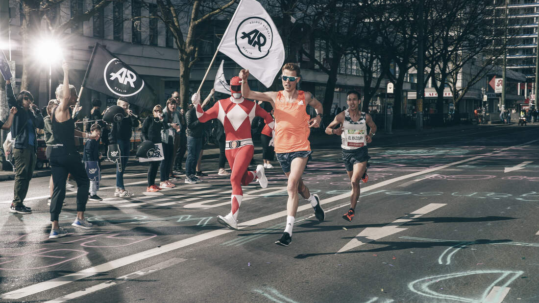 Philipp Pflieger beim Berliner Halbmarathon 2018.