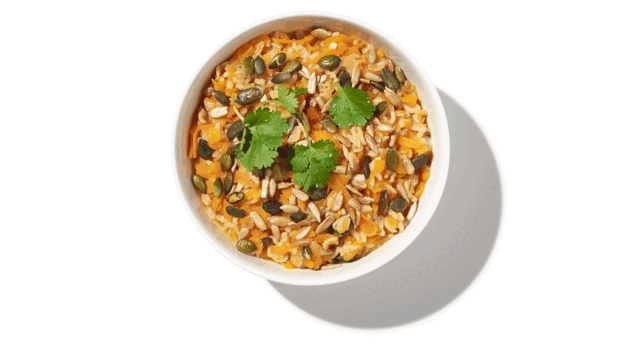 Pikantes Kürbis-Curry-Porridge