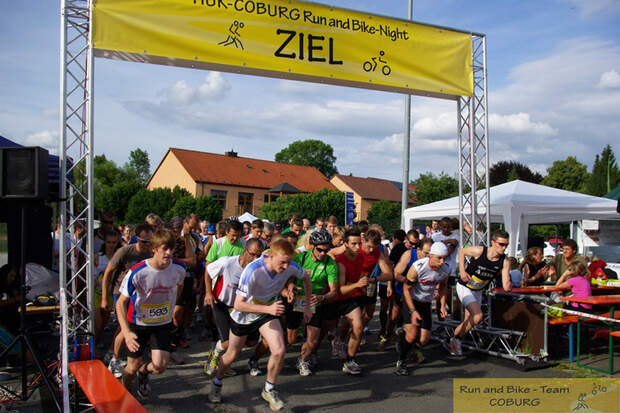 Run-and-Bike-Night Coburg Start Hauptlauf