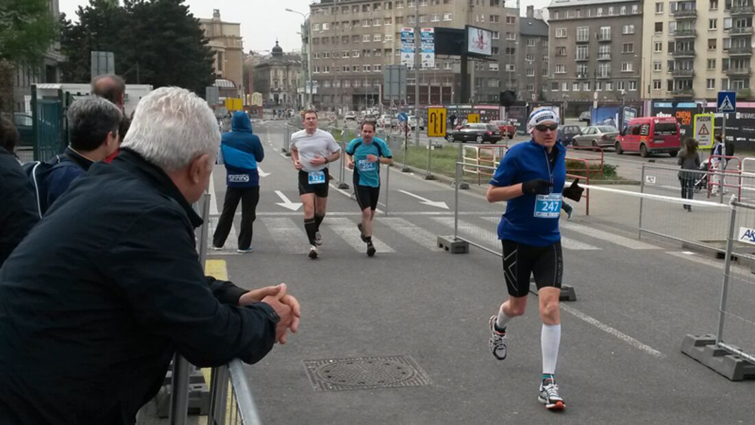 Schlussspurt beim Bratislava-Marathon