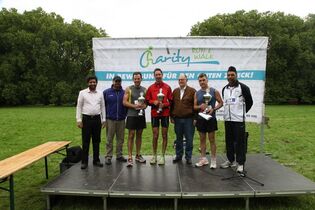 Siegerehrung beim Charity Walk & Run Köln
