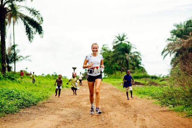 Sierra Leone Marathon 2016 Läuferin
