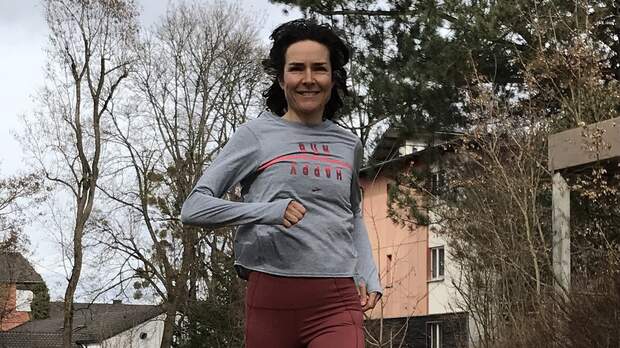 Sonja von Opel beim Lauftraining