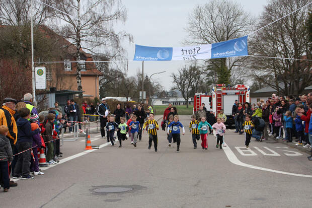 Start der Bambini beim Sulzdorfer Volkslauf in Schwäbisch Hall