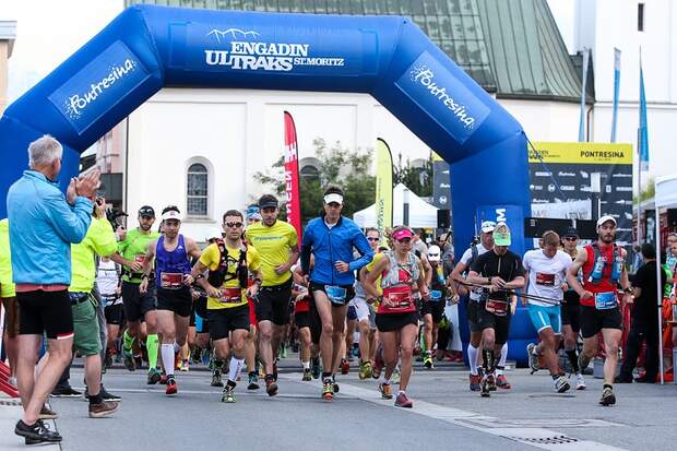 Start zu den Engadin St. Moritz Ultraks