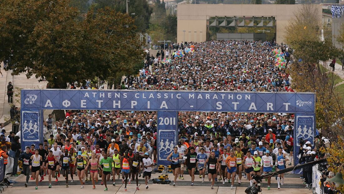 Start zum Athen-Marathon