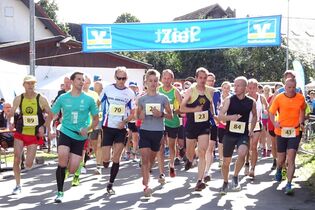 Start zum run-and-fun-Lauf Unterginsbach