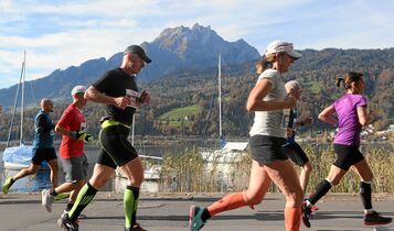 Swiss City Marathon Lucerne: Herbstlauf auf der Horwer Halbinsel