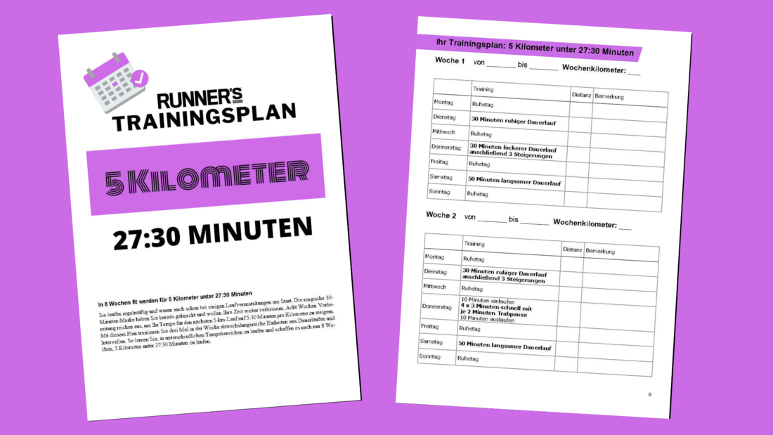 5KilometerTrainingspläne RUNNER