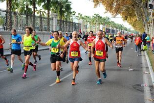 Unterwegs beim Marathon Málaga