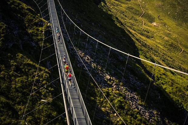 Vertical Open Bad Hofgastein 2018: Ein Wahrzeichen des Stubnerkogels - die 140 Meter lange Hängebrücke