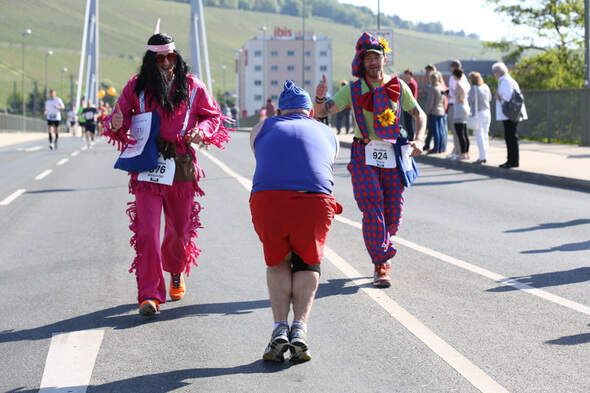 Würzburg-Marathon Spaß 2013