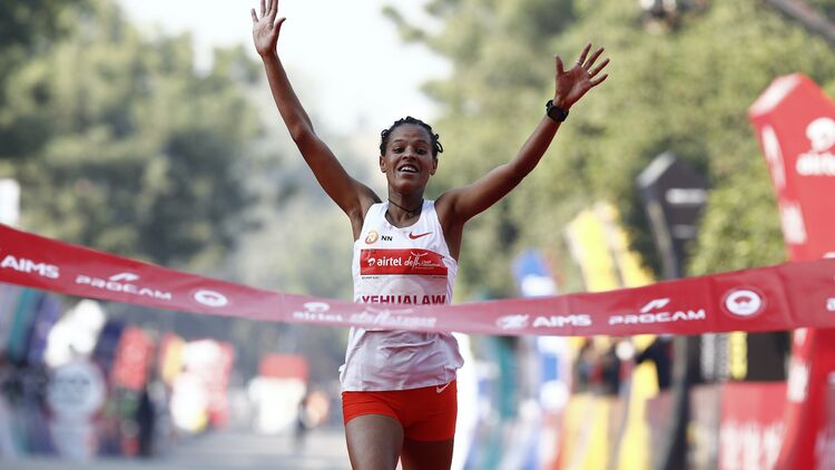Yehualaw läuft knapp am Halbmarathon-Weltrekord vorbei