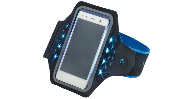 Wiederaufladbare LED-Armbinde, Jogging, Lauflichtstreifen